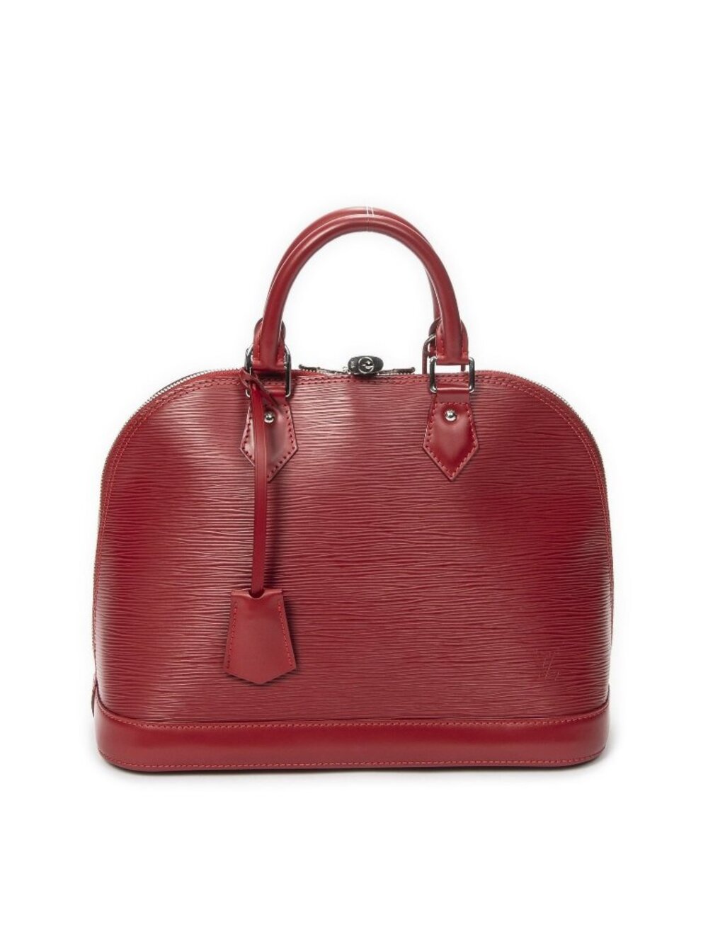 Louis Vuitton Alma Red Epi Handbag